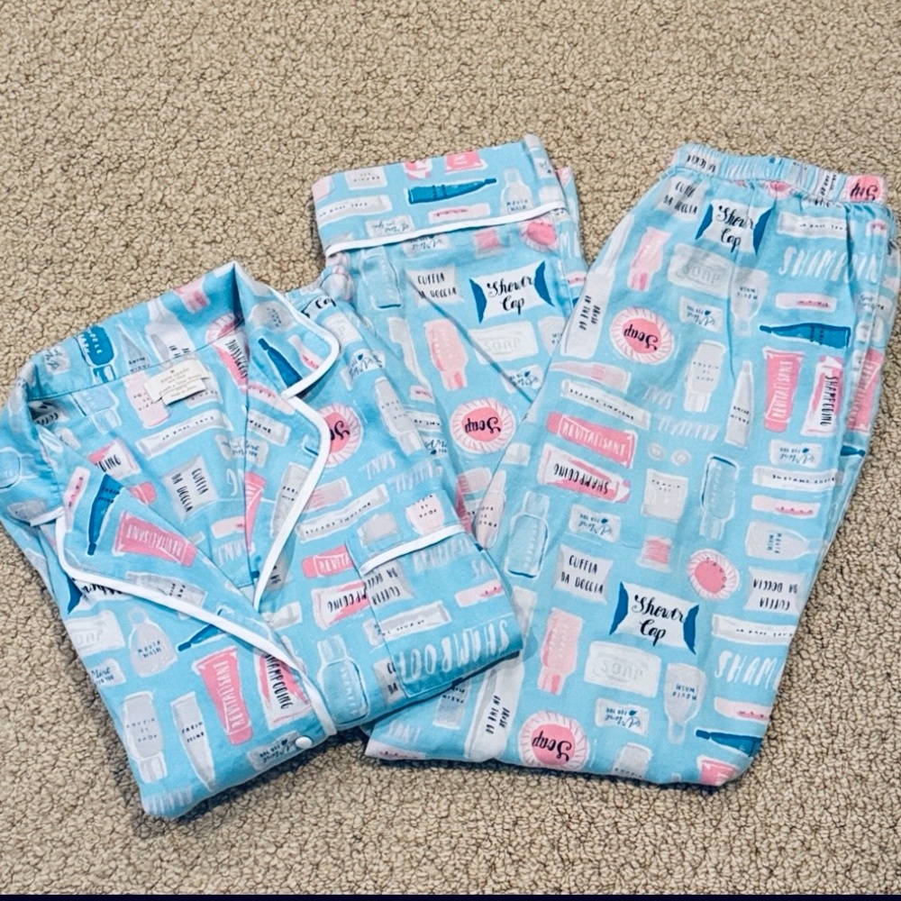 Like New! Kate Spade Dream A Little Dream Print Pajamas Size M